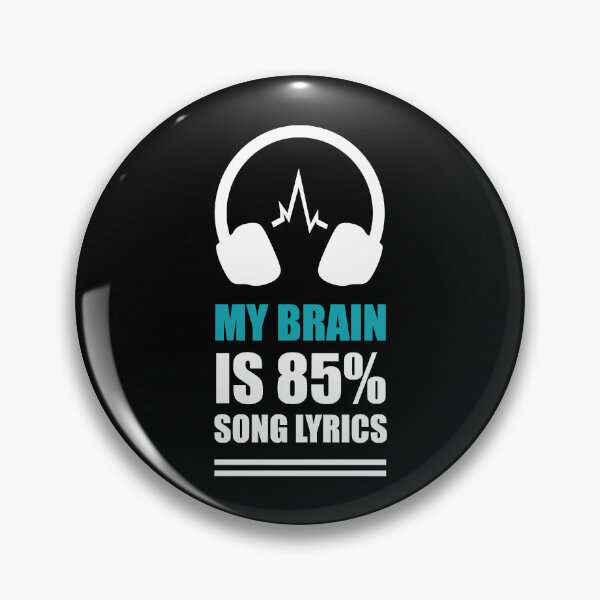 Item preview, My Brain Is 85 Song Lyrics Lightweight Hoodie designed and sold by NicholasPanas.
