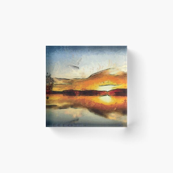 Item preview, Abstract Sunset on mountains designed and sold by Unaiza Khalid.
