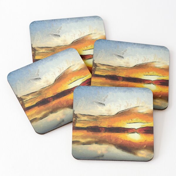 Item preview, Abstract Sunset on mountains designed and sold by Unaiza Khalid.