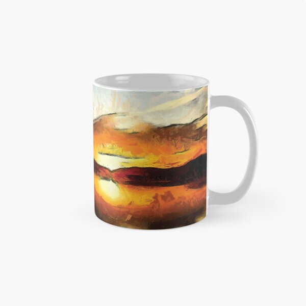 Item preview, Abstract Sunset on mountains designed and sold by Unaiza Khalid.