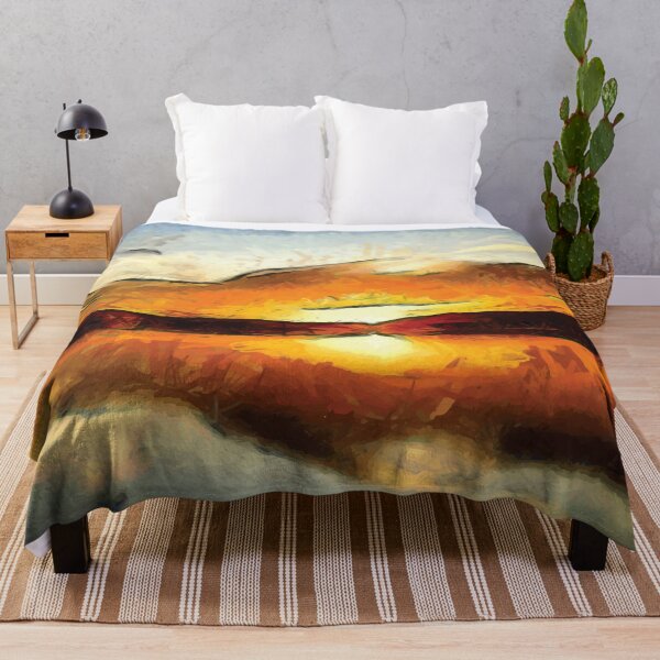 Item preview, Abstract Sunset on mountains designed and sold by Unaiza Khalid.