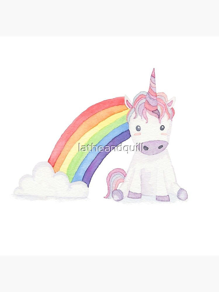 Magical Unicorn Decals, 5 Eco-Friendly Pastel Wall Decals in Scandinav