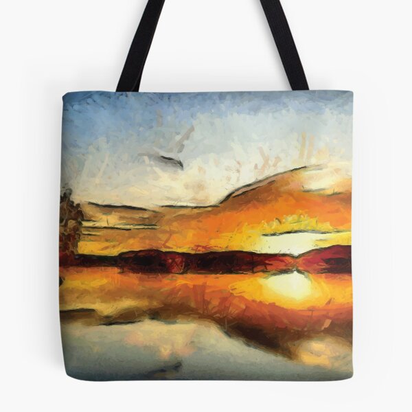 Item preview, Abstract Sunset on mountains designed and sold by Unaiza Khalid.