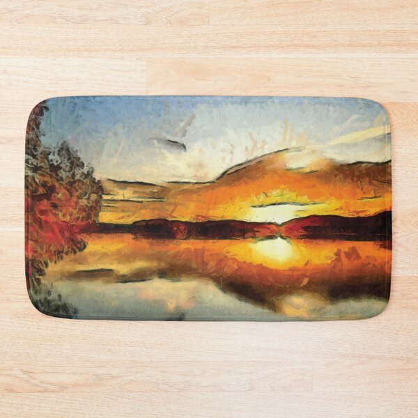 Item preview, Abstract Sunset on mountains designed and sold by Unaiza Khalid.