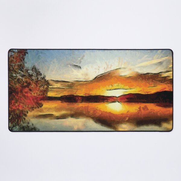 Item preview, Abstract Sunset on mountains designed and sold by Unaiza Khalid.