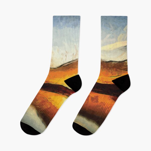 Item preview, Abstract Sunset on mountains designed and sold by Unaiza Khalid.