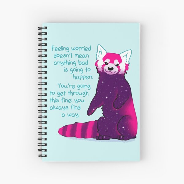 Item preview, "Feeling Worried Doesn't Mean Anything Bad Is Going to Happen" Galaxy Red Panda designed and sold by thelatestkate.
