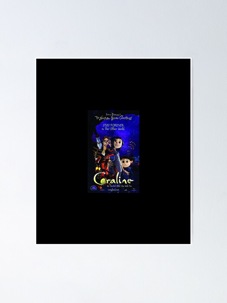 coraline film poster Poster for Sale by curlinashop