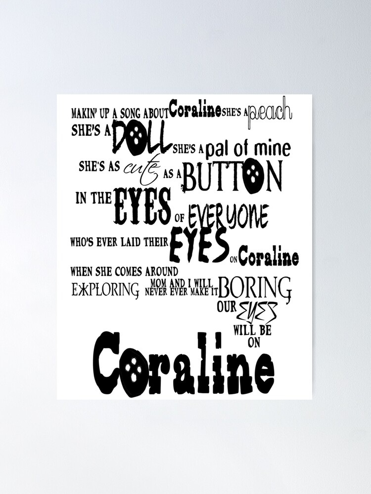 coraline  Poster for Sale by AmandaSavacool