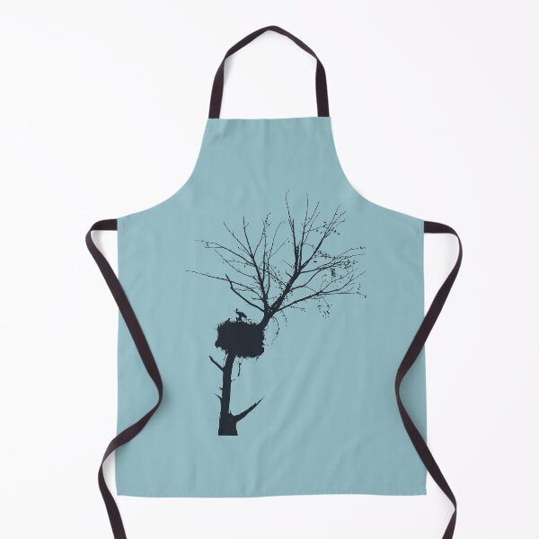 Item preview, Silhouette Of Stork Nest In Tree With Fledglings designed and sold by taiche.