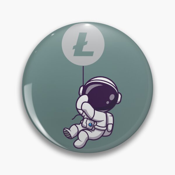 Item preview, Crypto Litecoin - Astronaut to the Moon designed and sold by Crypmetal.