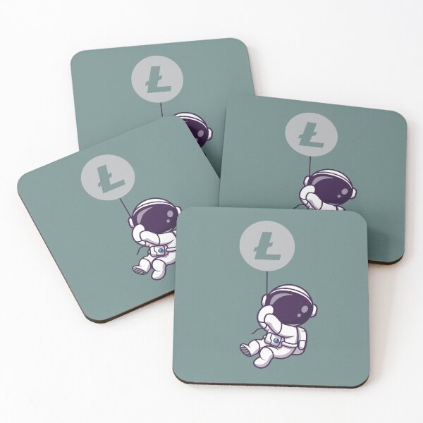 Item preview, Crypto Litecoin - Astronaut to the Moon designed and sold by Crypmetal.
