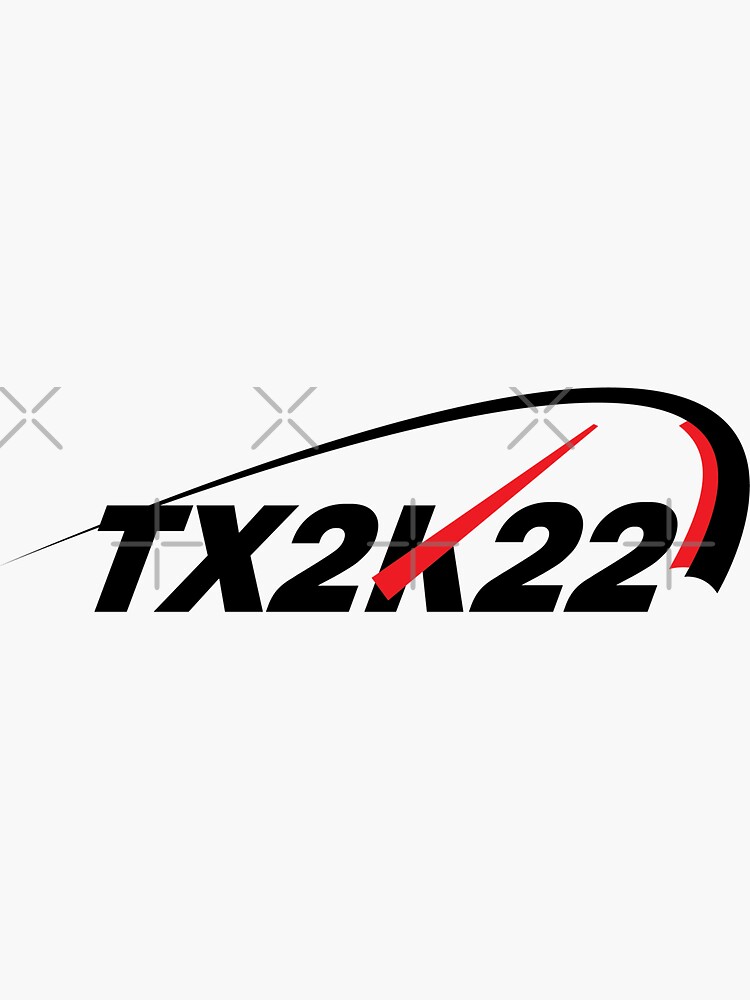 "TX2K" Sticker by DigiArtza Redbubble