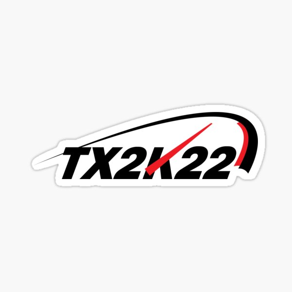 "TX2K" Sticker by DigiArtza Redbubble