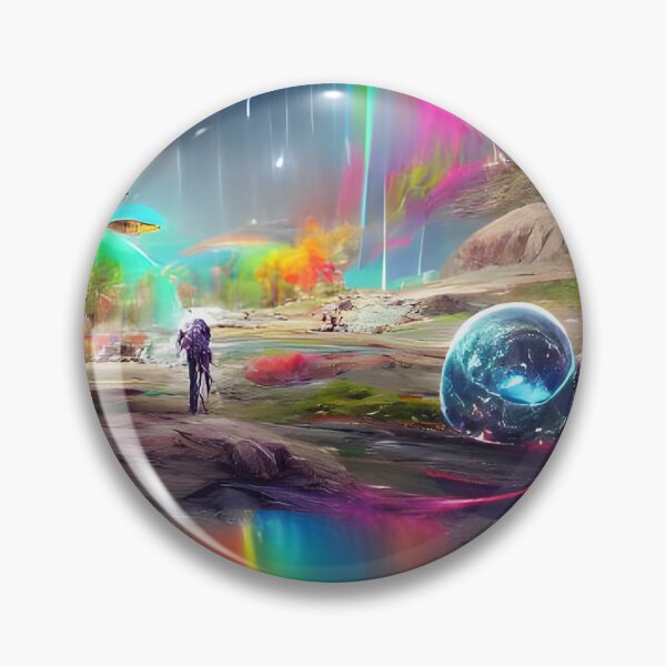 Aperçu de l'œuvre AI Generated Art, The world is a rainbow astral créée et vendue par ACC .