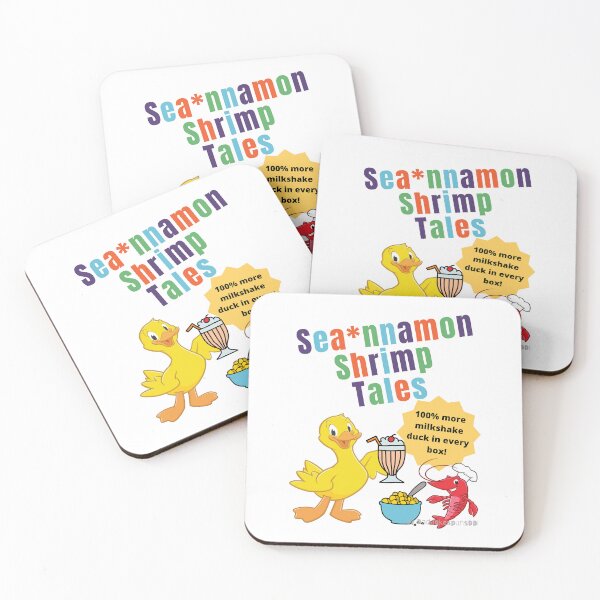 Item preview, Seannamon Shrimp Tails! 100 More Milkshake Duck in Every Box! - Parody Cinnamon Toast Crunch Shrim designed and sold by MurrayAlfie.