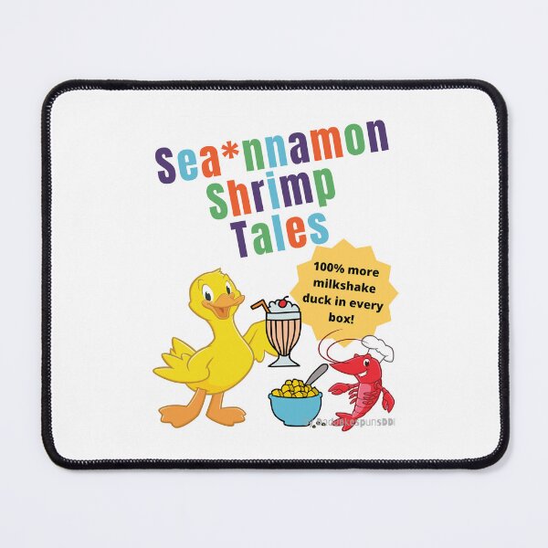 Item preview, Seannamon Shrimp Tails! 100 More Milkshake Duck in Every Box! - Parody Cinnamon Toast Crunch Shrim designed and sold by MurrayAlfie.