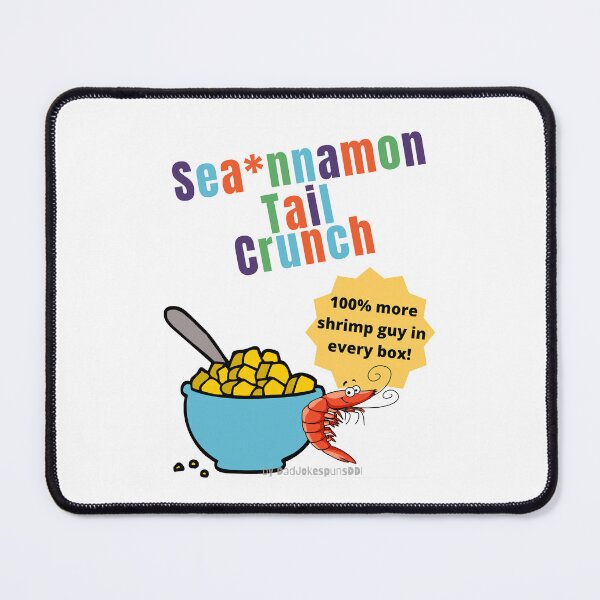 Item preview, Seannamon Tail Crunch Shrimp Guy! - Parody Cinnamon Toast Crunch Shrimp Tails Meme  designed and sold by MurrayAlfie.