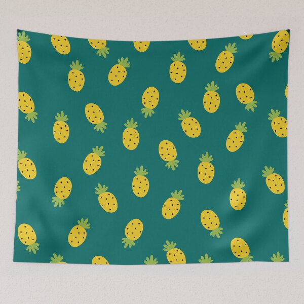 Item preview, Pineapple (Green Background),Pattern,Multiple Pineapple designed and sold by Vaccine159.