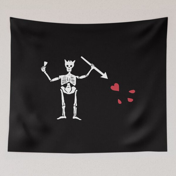 Item preview, Blackbeard's Flag Skeleton designed and sold by TryDorsa7.