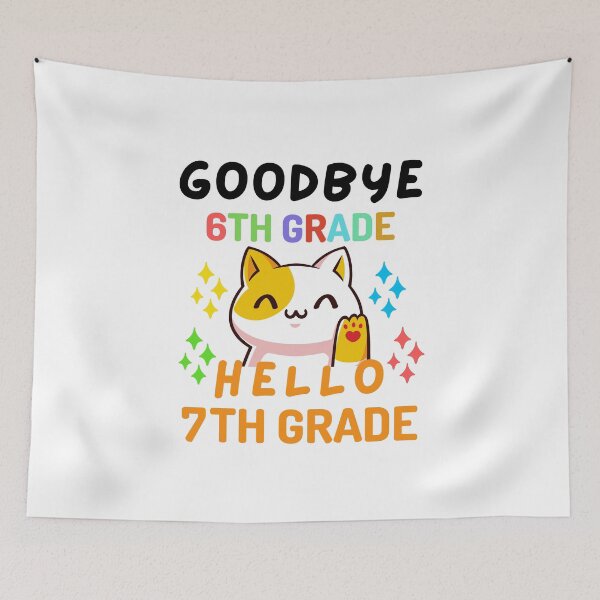 Item preview, Funny Quote For The Last Day Of School : Goodbye 6th Grade Hello 7th Grade designed and sold by AmeliaStore1.