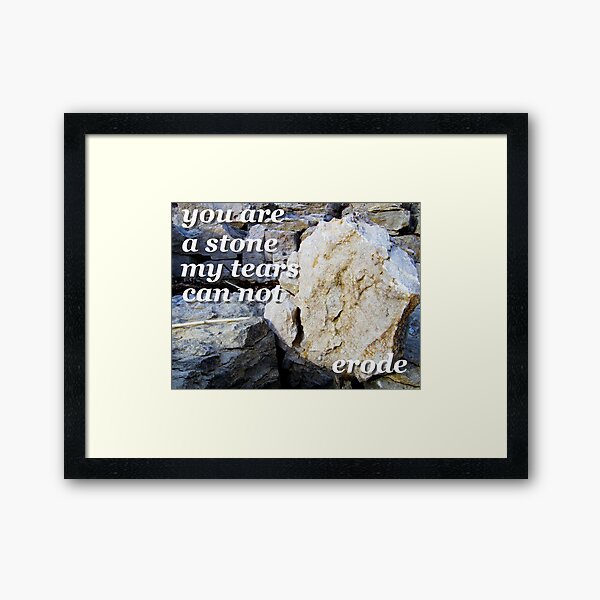 Stone Framed Art Print