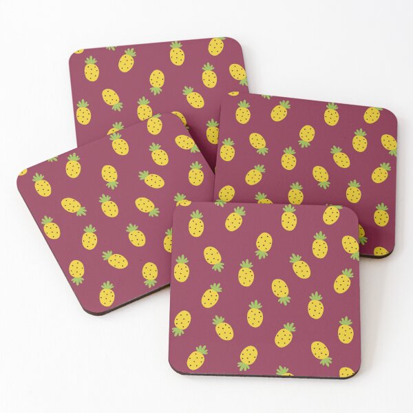 Item preview, Pineapple (Red Background),Pattern,Multiple Pineapple designed and sold by Vaccine159.