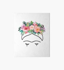 Frida Kahlo Flowers Art Board