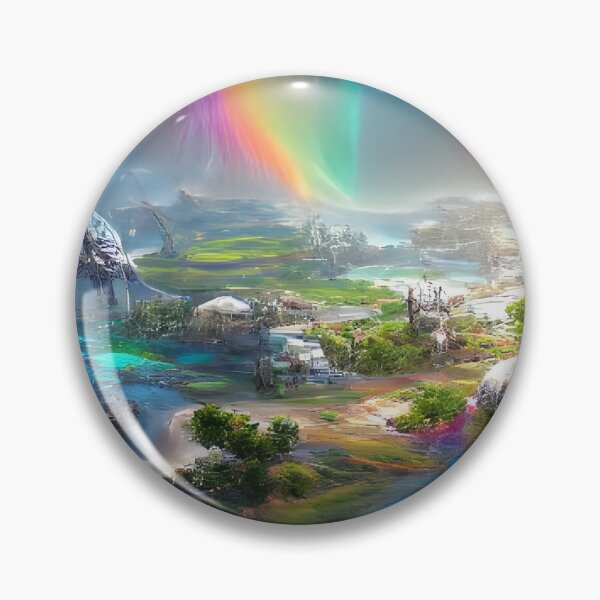 Aperçu de l'œuvre AI Generated Art, The world is a rainbow fantasy créée et vendue par ACC .