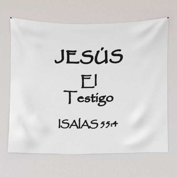 Item preview, Isaiah 55:4 Jesus Witness Spanish Bible Verse designed and sold by NombresDeJesus.