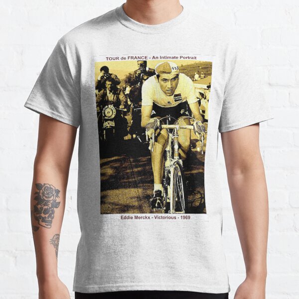 TOUR de FRANCE: Vintage Eddie Merckx Victory Print Classic T-Shirt
