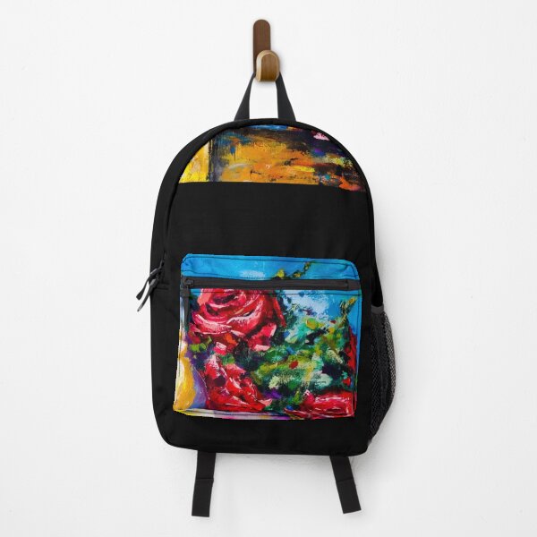 Item preview, Bush with red roses, oil painting by Marina Daniluka designed and sold by MariDaniArt.