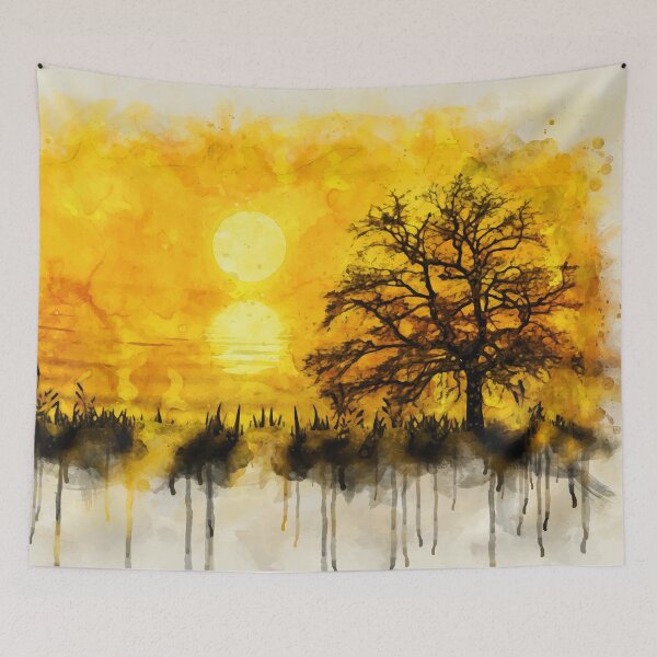 Item preview, Sunset in black forest designed and sold by Unaiza Khalid.