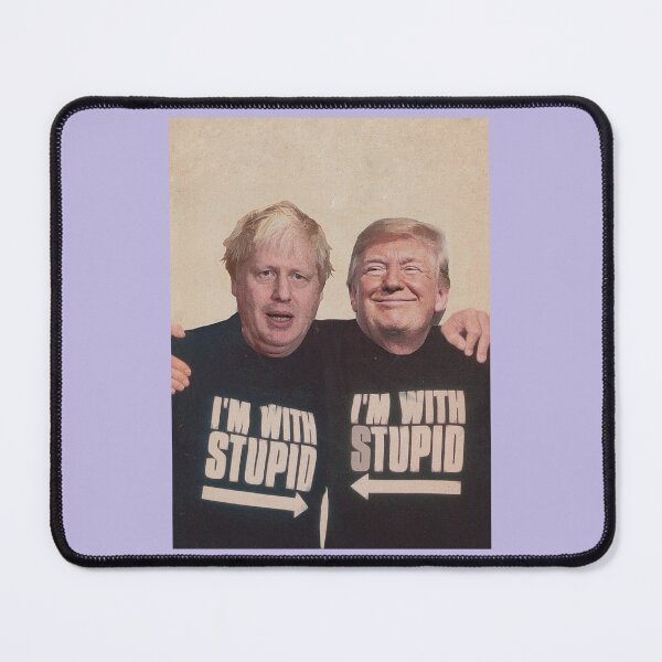 Item preview, Trump And Boris Johnson Im With Stupid Classic, Best Women 90s, Retro Cotton Printed Best Anti Trump, Custom T Anti Trump, Hot Idea designed and sold by JosypbStore.