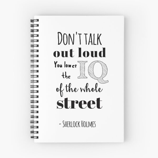 Item preview, Sherlock quotes - Don't talk out loud anderson designed and sold by doodle189.