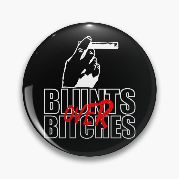 Item preview, Blunts over bitches-  Funny Blunt Cannagar Smoker-  420 Stoner Design-  Red designed and sold by YomeHayin.