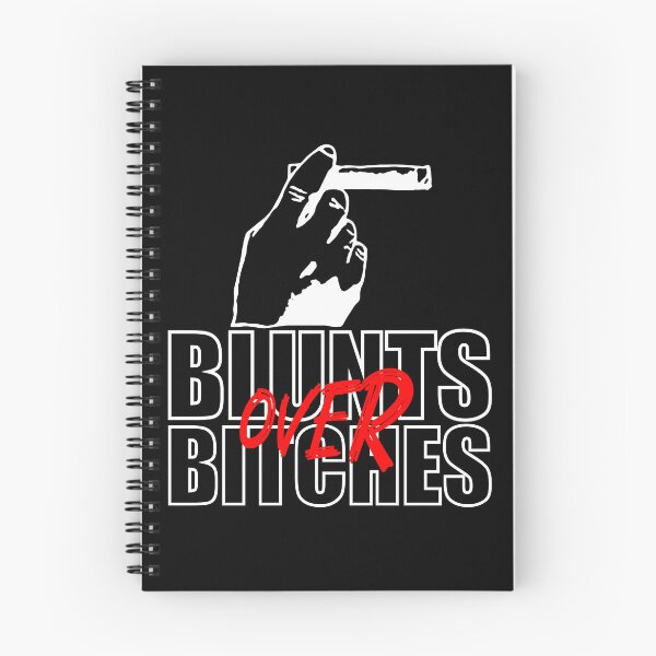 Item preview, Blunts over bitches-  Funny Blunt Cannagar Smoker-  420 Stoner Design-  Red designed and sold by YomeHayin.