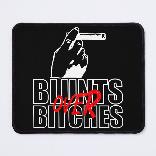 Item preview, Blunts over bitches-  Funny Blunt Cannagar Smoker-  420 Stoner Design-  Red designed and sold by YomeHayin.