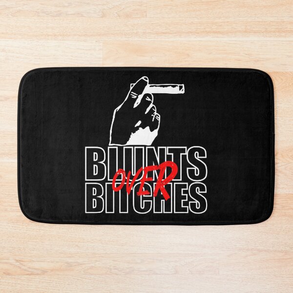 Item preview, Blunts over bitches-  Funny Blunt Cannagar Smoker-  420 Stoner Design-  Red designed and sold by YomeHayin.