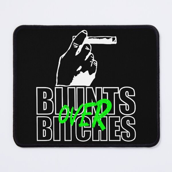 Item preview, Blunts over bitches-  Funny Blunt Cannagar Smoker-  420 Stoner Design-  Green  designed and sold by YomeHayin.