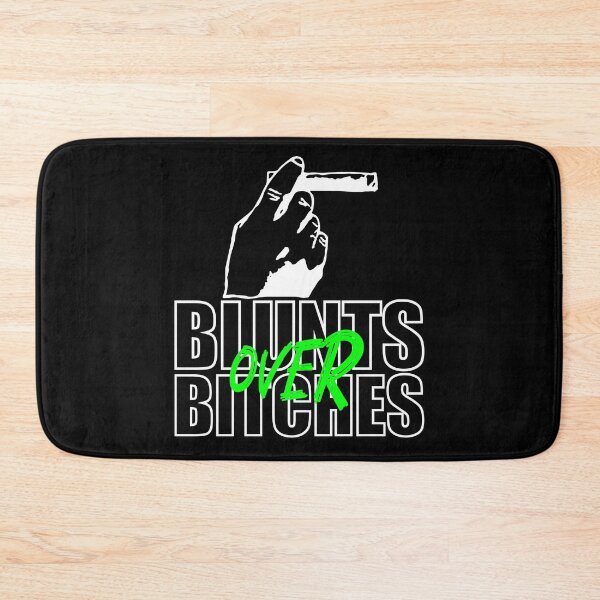 Item preview, Blunts over bitches-  Funny Blunt Cannagar Smoker-  420 Stoner Design-  Green  designed and sold by YomeHayin.