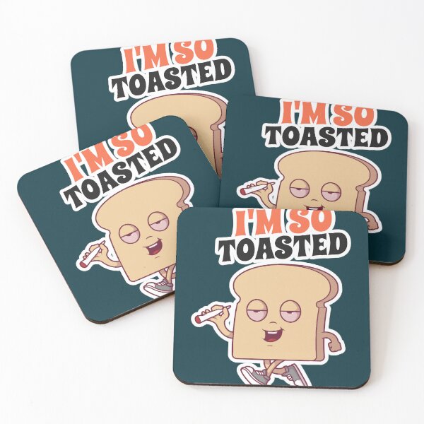 Item preview, I&x27;m so Toasted funny food illustration  designed and sold by HarrisonReece.