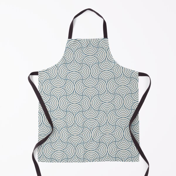 Item preview, Geometric Ovals - Inky Blue designed and sold by NolkDesign.