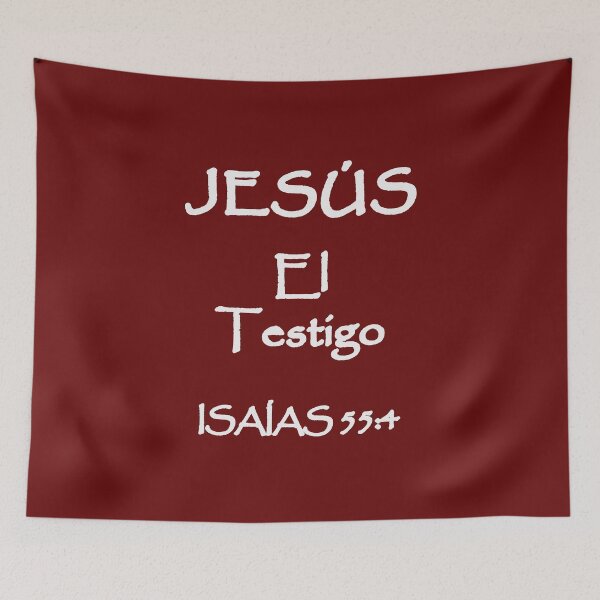 Item preview, Isaiah 55:4 Jesus Witness Spanish Bible Verse designed and sold by NombresDeJesus.