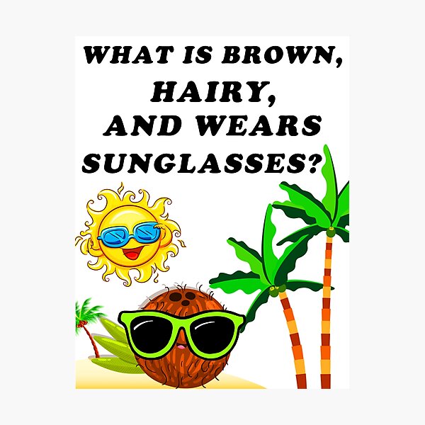 what-is-brown-hairy-and-wears-sunglasses-summer-jokes-and-riddles