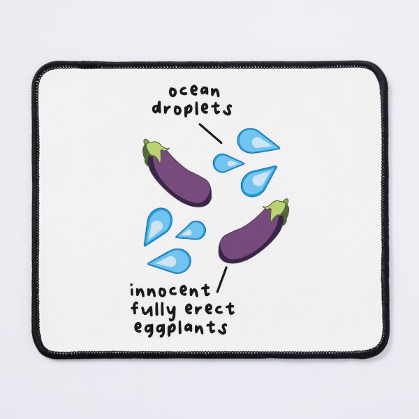 Item preview, Ocean Droplets Surrounding Two Innocent Eggplants designed and sold by thetiredmermaid.