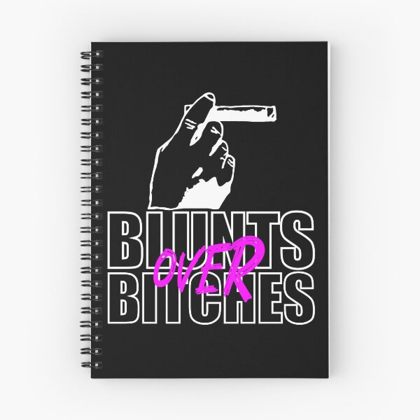 Item preview, Blunts over bitches-  Funny Blunt Cannagar Smoker-  420 Stoner Design-  Pink  designed and sold by YomeHayin.