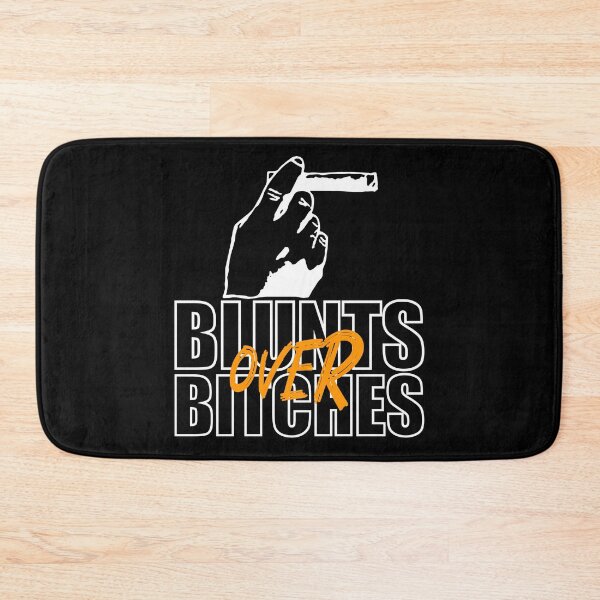 Item preview, Blunts over bitches-  Funny Blunt Cannagar Smoker-  420 Stoner Design-  Orange  designed and sold by YomeHayin.