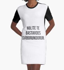Nolite te bastardes carborundorum. Handmaid's Tale Graphic T-Shirt Dress