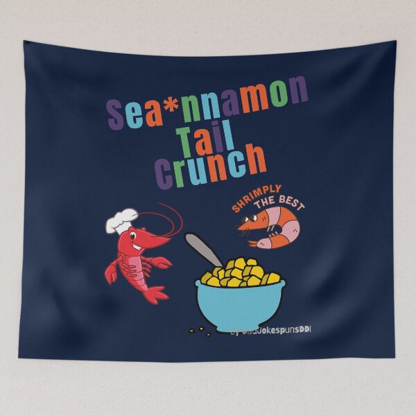 Item preview, Seannamon Tail Crunch! - Parody Cinnamon Toast Crunch Shrimp Tails  designed and sold by HarrisonReece.